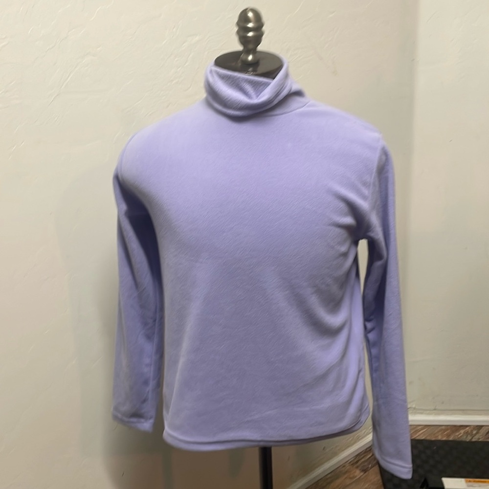 Northcrest lavender turtle neck size Large 14-16